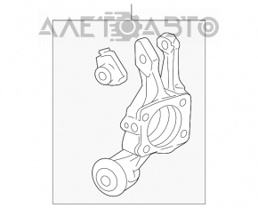 Capac spate stânga Honda Civic 4d 06-09 cu husă