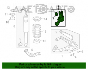 Capac spate stânga Honda Civic 4d 06-09 cu husă