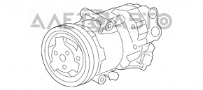 Compresorul de aer condiționat pentru Chevrolet Cruze 11-15 1.8