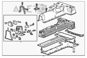 Baterie de acumulator asamblată VVB pentru Chevrolet Volt 11-12 16kW, argintie, 117k