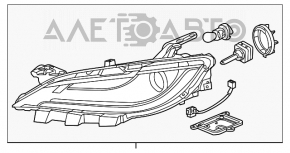 Far stânga față goală Chrysler 200 15-17 xenon fără fixare