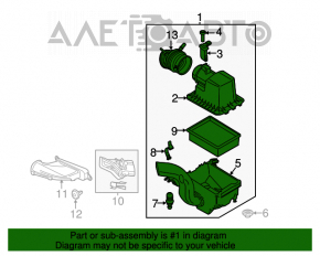 Corpul filtrului de aer Ford Escape MK3 13-16, pentru motorul 2.5, nou, original OEM.