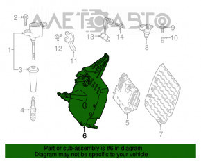 Кронштейн блока ECU Ford Escape MK3 13-16 2.5