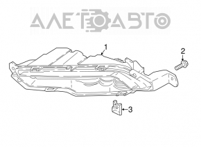 Пара комплект птф + 2 хром решетки Ford Fusion mk5 17-20 LED