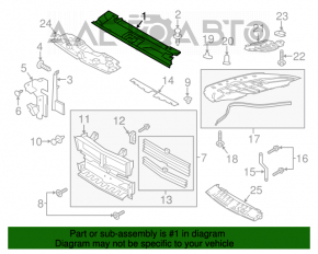 Husa televizor Ford Mustang mk6 18- restyling nou, neoriginal