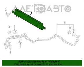 Radiator de ulei de răcire Ford Mustang mk6 15- 3.7 ars