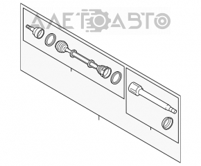 Ax cu roți față dreapta Ford Transit Connect MK2 13- 2.5