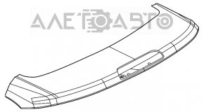 Spoilerul portbagajului Jeep Compass 17- fixarea cipului a fost topită.