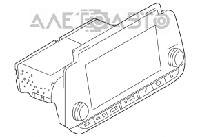 Монитор, дисплей, навигация Nissan Altima 19-