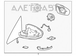 Зеркало боковое левое Nissan Altima 19- подогрев