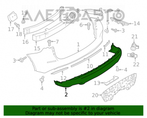 Buza bara spate Nissan Murano z52 15-18 structura, zgarieturi