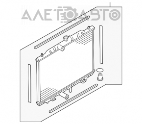 Radiator de răcire apă Nissan Rogue 14-20 nou, neoriginal.