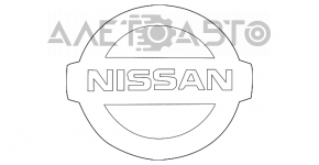 Emblema grilei frontale a Nissan Rogue 17 este pătrată, sub radar.