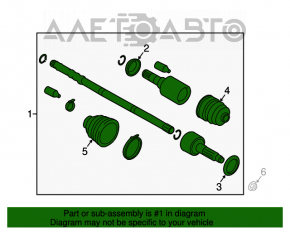 Привод полуось передняя правая Subaru Forester 14-18 SJ 2.5, 2.0 АКПП новый неоригинал GSP