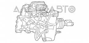 Главный тормозной цилиндр Toyota Avalon 13-18 hybrid в сборе с ABS надбита фишка