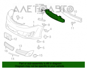 Absorbantul de bara fata pentru Toyota Camry v50 12-14 usa SE nou TW aftermarket