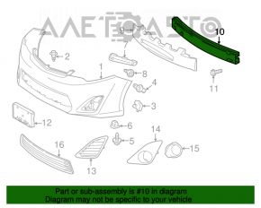 Amplificatorul de bara fata pentru Toyota Camry v50 12-14 SUA, nou, neoriginal.