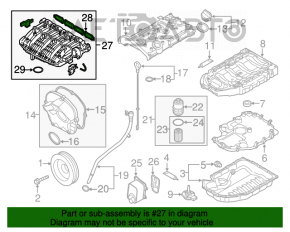 Colector de admisie VW Jetta 11-18 SUA 2.0