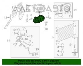 Compresorul de aer condiționat pentru Chevrolet Malibu 13-15