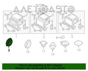 Difuzor ușă față stânga Hyundai Elantra AD 17-20