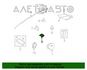 Modulul computerului airbag SRS pentru airbag-urile de siguranță Infiniti G25 G35 G37 4d 06-14