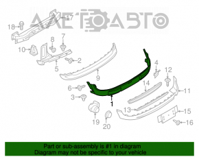 Bara spate goală, partea de mijloc, Mini Cooper S Clubman R55 11-14 restilizată, albă