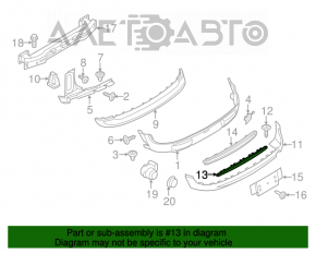 Grila bara spate completă cu ramă Mini Cooper S Clubman R55 11-14 restilizată