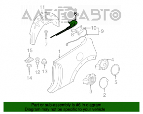 Замок лючка бензобака Mini Cooper Clubman R55 07-14