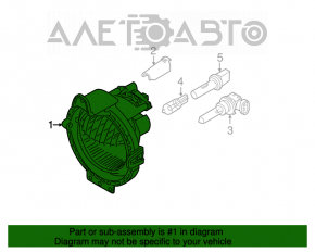 Противотуманная фара птф правая Mini Cooper Clubman R55 07-14 трещины элемента