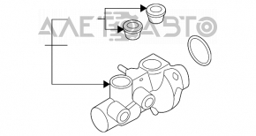 Главный тормозной цилиндр с бачком Mini Cooper Countryman R60 10-16