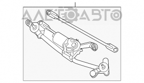 Trapezul de curățare a parbrizului cu motor pentru Nissan Sentra 13-19