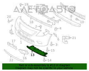 Protecția pentru bara de protecție față Nissan Versa 15-19 SUA restul