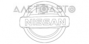 Emblema capacului portbagajului Nissan Versa 12-19 SUA