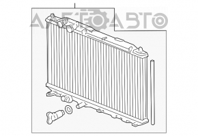 Radiator de răcire apă Honda Civic 4d 06-09 nou TYC Taiwan