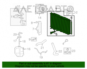 Radiator de răcire apă Honda Civic 4d 06-09 8/10