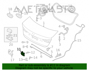 Capacul portbagajului Hyundai Elantra AD 17-20 nou OEM original