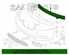 Amplificatorul de bara fata Nissan Sentra 13-19