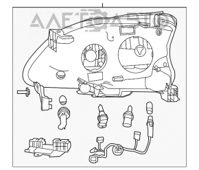 Far stânga față Nissan Sentra 13-15, gol, nou, neoriginal.