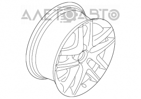 Roată de 16 inch pentru VW Tiguan 09-17, tip 2, cu jantă