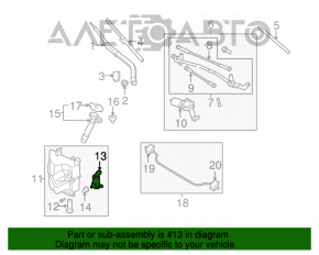 Plutitorul rezervorului de spălare a parbrizului Nissan Murano z50 03-08