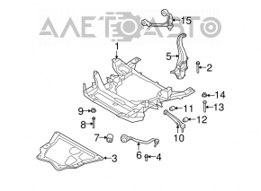 Protecție metalică pentru motorul BMW X5 E70 07-13