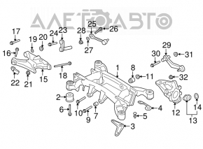 Capacul de protecție a suspensiei spate, dreapta față, BMW X5 X6 E70 E71 07-13