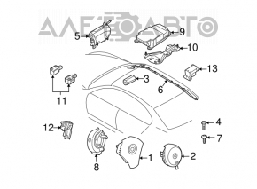 Senzație de aerbag spate stânga pentru BMW X5 X6 E70 E71 07-13