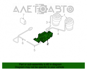 Compresorul suspensiei pneumatice pentru BMW X5 E70 07-13