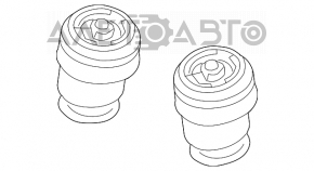 Пневмоподушка задняя правая BMW X5 X6 E70 E71 07-13