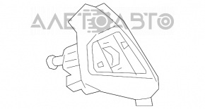 Butoanele de control de pe volanul stâng al Chevrolet Volt 11-15 sunt pentru controlul de croazieră.