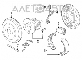 Rulment roata spate dreapta Chevrolet Cruze 11-15 R15