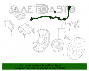 Senzor ABS față stânga Chevrolet Volt 11-15 nou OEM original