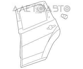 Ușă goală spate dreapta Acura MDX 07-13 nou original OEM