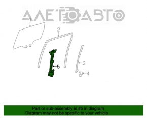 Geam electric cu motor spate stânga Acura MDX 07-13